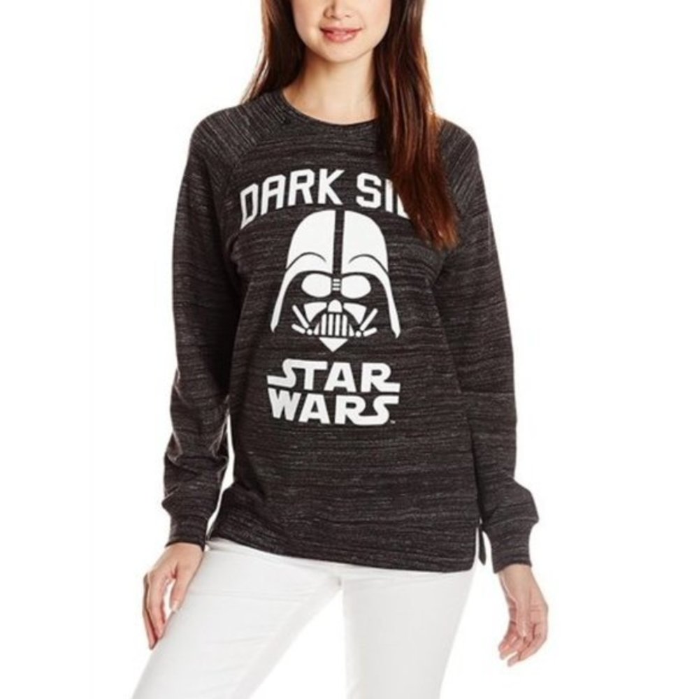 Women's Juniors Star Wars French Terry Pullover Long Sleeves Sweater